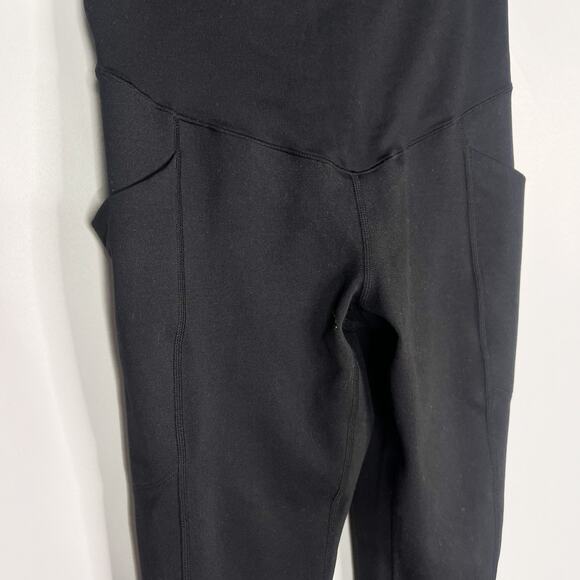 Zella Womens XSmall Black Maternity Leggings Side Pocket Over the Belly Stretch - Picture 5 of 8